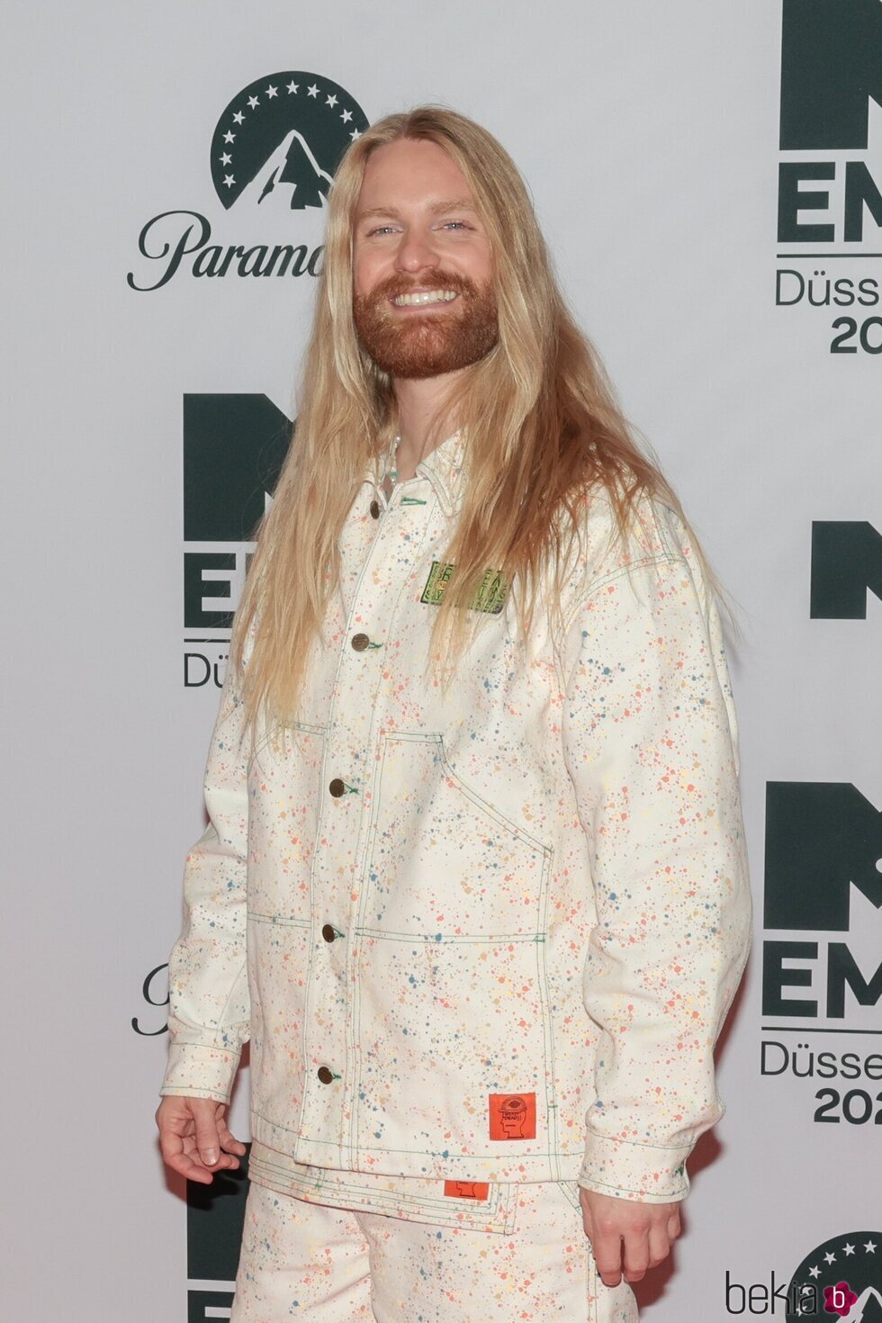 Sam Ryder en la alfombra roja de los MTV EMA 2022