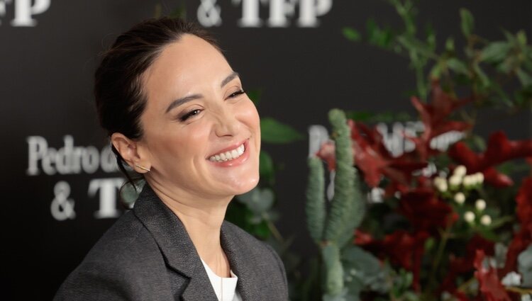 Tamara Falcó, muy sonriente en un evento de Pedro del Hierro by TFP brand