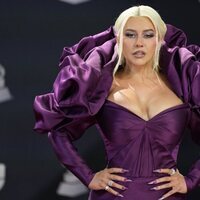 Christina Aguilera en la alfombra roja de los Latin Grammy 2022