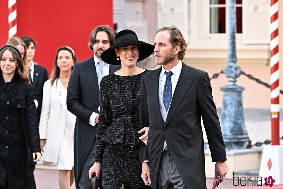 Alexandra de Hannover, Dimitri Rassam, Andrea Casiraghi y Tatiana Santo Domingo en el Día Nacional de Mónaco 2022