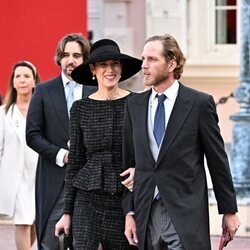 Alexandra de Hannover, Dimitri Rassam, Andrea Casiraghi y Tatiana Santo Domingo en el Día Nacional de Mónaco 2022