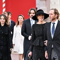 Alexandra de Hannover, Dimitri Rassam, Andrea Casiraghi y Tatiana Santo Domingo en el Día Nacional de Mónaco 2022