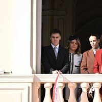 Estefanía de Mónaco y sus hijos Louis Ducruet, Pauline Ducruet y Camille Gottlieb en el Día Nacional de Mónaco 2022