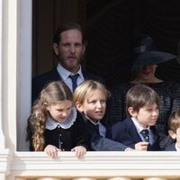 Andrea Casiraghi, Tatiana Santo Domingo, Sasha, India y Max Casiraghi, Carlota Casiraghi, Dimitri Rassam y sus hijos