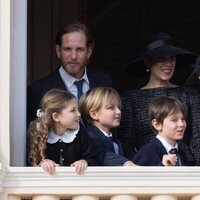 El divertido gesto de Max Casiraghi junto a sus padres y hermanos y Carlota Casiraghi y Raphaël Elmaleh en el Día Nacional de Mónaco 2022