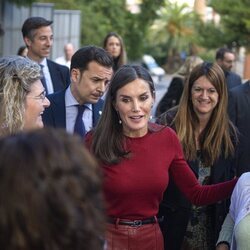 La Reina Letizia durante su visita a Barcelona en apoyo a la salud mental