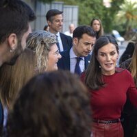 La Reina Letizia durante su visita a Barcelona en apoyo a la salud mental