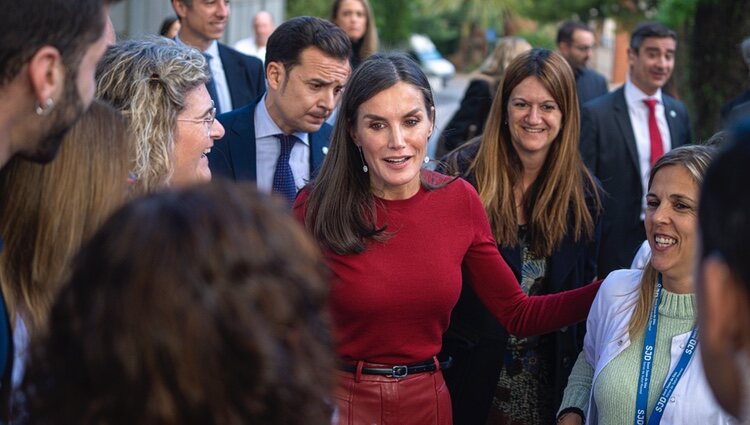 La Reina Letizia durante su visita a Barcelona en apoyo a la salud mental