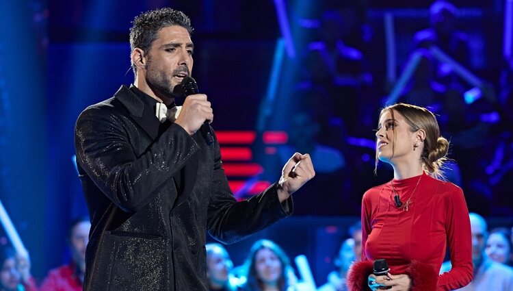 Jaime Nava y Nerea Rodríguez durante la primera gala del Mediafest Night Fever