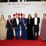 Gareth Wittstock, Beatrice Borromeo, Carolina de Mónaco, Alberto y Charlene de Mónaco, Tatiana Santo Domingo, Andrea Casiraghi, Carlota Casiraghi y Dimitri