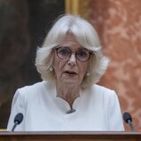 La Reina Camilla en el discurso que ofreció en su recepción contra la violencia de género en Buckingham Palace