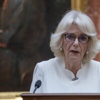 La Reina Camilla en el discurso que ofreció en su recepción contra la violencia de género en Buckingham Palace