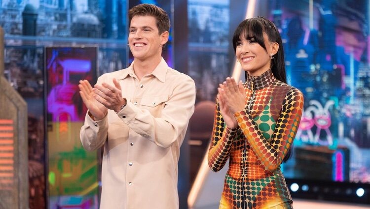 Miguel Bernardeau y Aitana Ocaña en 'El Hormiguero'