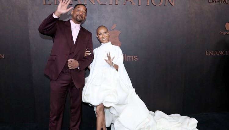 Will Smith en la presentación de su película 'Emancipación' con su mujer Jada Pinkett Smith