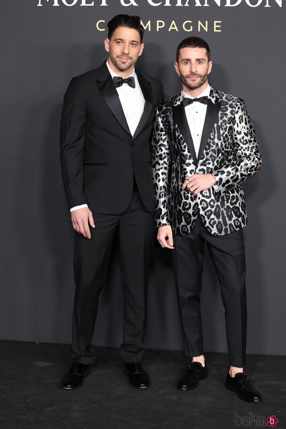 Pelayo Díaz y su novio, Gal Marom, en la fiesta Efervescence de Moët Chandon