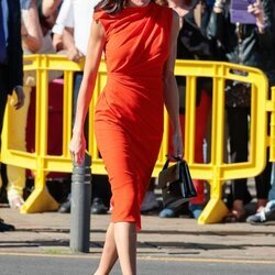 La Reina Letizia llegando a la entrega de premios en Santa Cruz de Tenerife