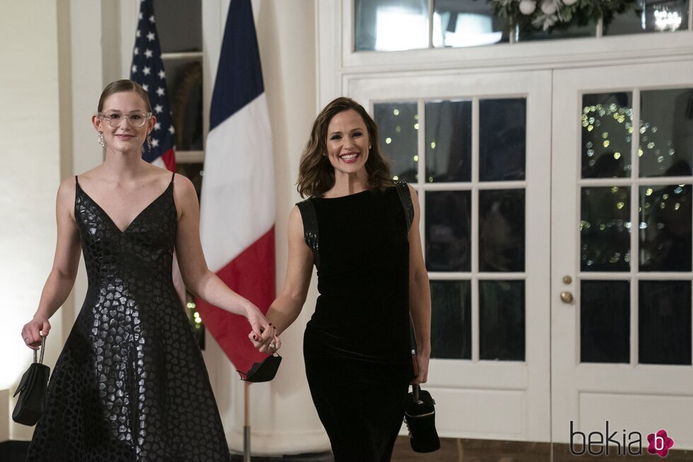 Jennifer Garner y su hija Violet en la cena de gala ofrecida en La Casa Blanca