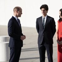 El Príncipe Guillermo y Caroline Kennedy, Jack Schlossberg y Tatiana Schlossberg en la John F. Kennedy Presidential Library and Museum de Boston