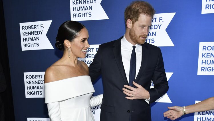 El Príncipe Harry y Meghan Markle en la celebración de la gala Robert F. Kennedy Human Rights Ripple of Hope 2022