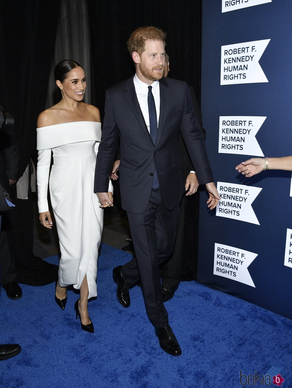 El Príncipe Harry y Meghan Markle en la gala Robert F. Kennedy Human Rights Ripple of Hope 2022 en Nueva York