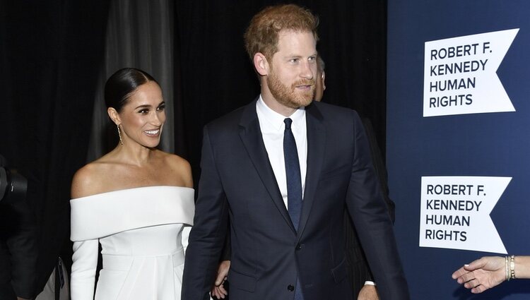 El Príncipe Harry y Meghan Markle en la gala Robert F. Kennedy Human Rights Ripple of Hope 2022 en Nueva York