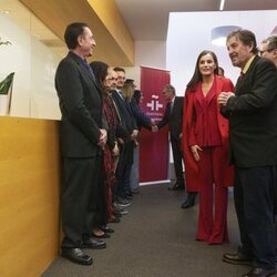 La Reina Letizia a su llegada a la nueva sede del Cervantes en Los Angeles