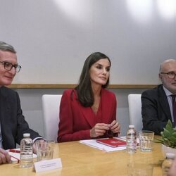 La Reina Letizia en una reunión de trabajo sobre el español en Estados Unidos en la sede del Cervantes en Los Angeles