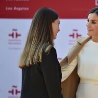 La Reina Letizia y María Valverde en la inauguración de la sede del Instituto Cervantes en Los Angeles