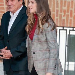 La Princesa Leonor a su llegada al acto de Cruz Roja