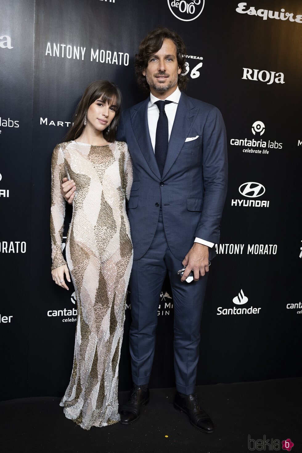 Feliciano López y Sandra Gago en los Premios Esquire Hombre del Año 2022