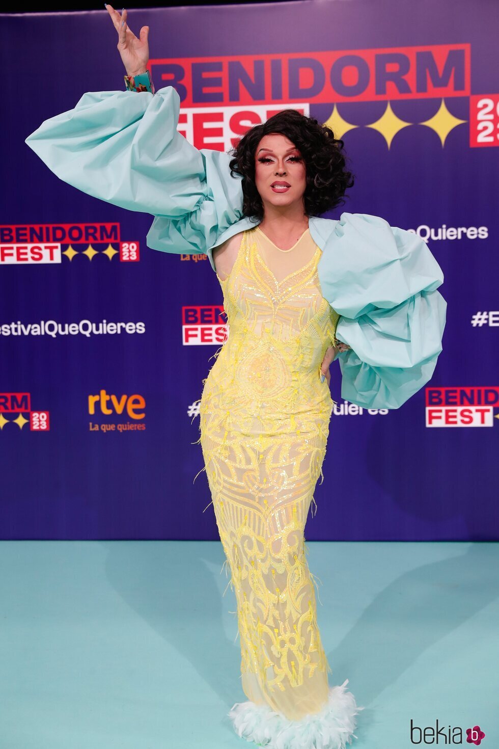 Sharonne en la presentación del Benidorm Fest 2023