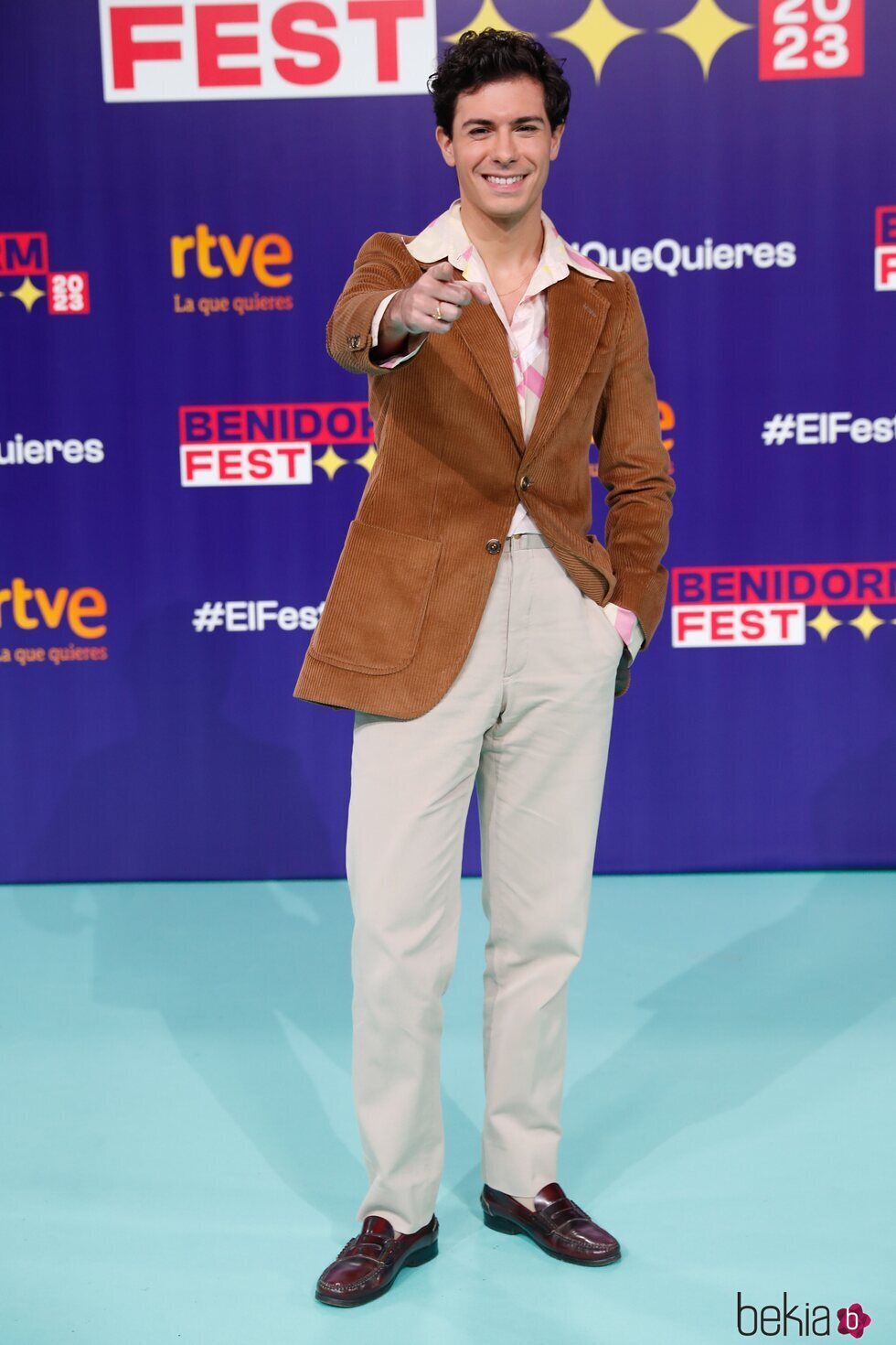 Alfred García en la presentación del Benidorm Fest 2023