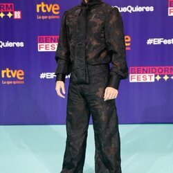 Agoney en la presentación del Benidorm Fest 2023