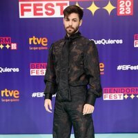 Agoney en la presentación del Benidorm Fest 2023