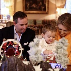 Los Príncipes Guillermo y Estefanía junto a su hijo, el Príncipe Charles, felicitan la Navidad 2022