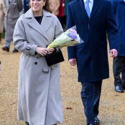 Eugenia de York y Jack Brooksbank en la misa de Navidad 2022