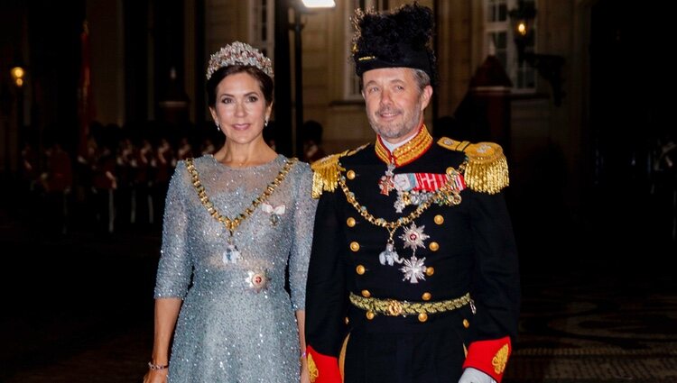 Federico y Mary de Dinamarca en la cena de Año Nuevo 2023