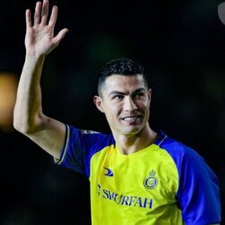 Cristiano Ronaldo en su presentación como nuevo jugador del Al Nassr