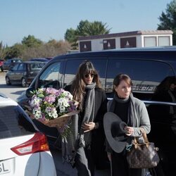 Sara Carbonero en el funeral de Elena Huelva