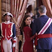 Los Reyes Felipe y Letizia tras la recepción de la Pascua Militar 2023