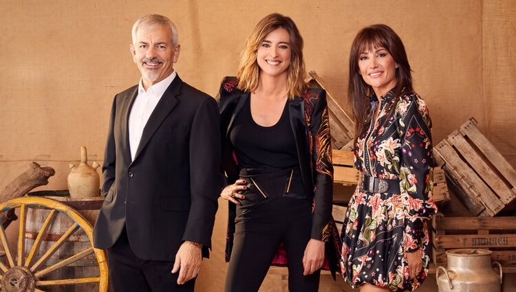 Carlos Sobera, Sandra Barneda y Nagore Robles, presentadores de 'Pesadilla en el Paraíso 2'