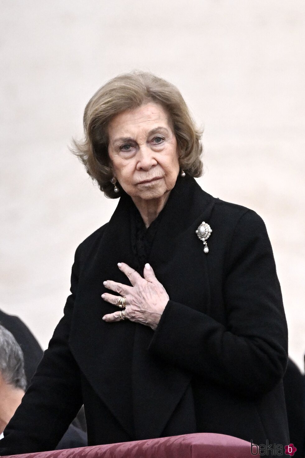 La Reina Sofía en el funeral del Papa Benedicto XVI