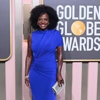 Viola Davis en la alfombra roja de los Globos de Oro 2023