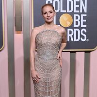 Jessica Chastain en la alfombra roja de los Globos de Oro 2023