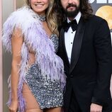 Heidi Klum y Tom Kaulitz en la alfombra roja de los Globos de Oro 2023