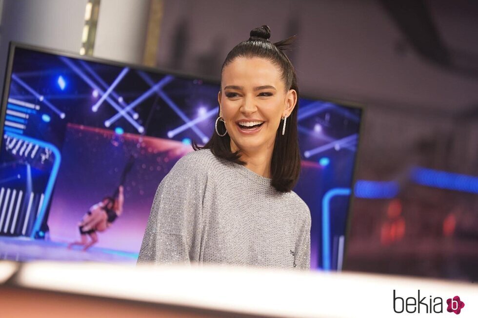 Laura Escanes, muy sonriente en 'El Hormiguero'