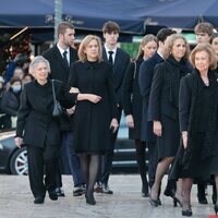 Los Reyes Juan Carlos y Sofía, la Infanta Elena, Froilán y Victoria Federica, la Infanta Cristina, Juan, Pablo, Miguel e Irene Urdangarin e Irene de Grecia