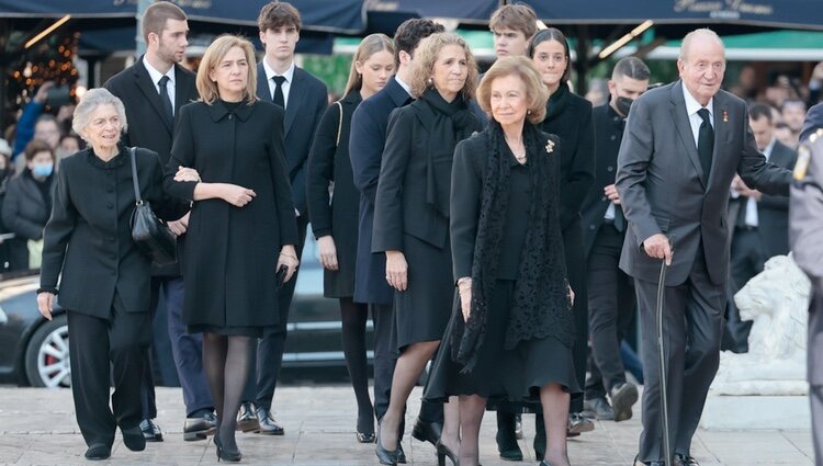 Los Reyes Juan Carlos y Sofía, la Infanta Elena, Froilán y Victoria Federica, la Infanta Cristina, Juan, Pablo, Miguel e Irene Urdangarin e Irene de Grecia