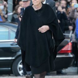 Beatriz de Holanda en el funeral de Constantino de Grecia