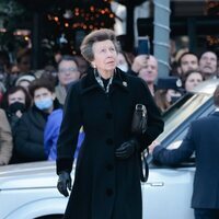 La Princesa Ana en el funeral de Constantino de Grecia